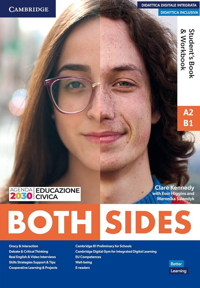 Cover of BOTH SIDES LEVEL A2/B1 STUDENT'S BOOK/WORKBOOK COMBO WITH EBOOK